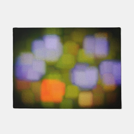 Multicolor Abstracte verf Deurmat (Voorkant)