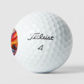 Multicolor AI abstract kunstwerk Golfballen (Logo)