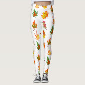 Multicolor Autumn Leaves Leggings (Voorkant)