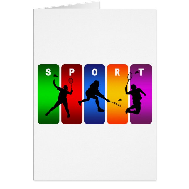 Multicolor Badminton Emblem (Voorkant)