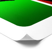 Multicolor Baseball Emblem Poster (Hoek)