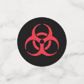 Multicolor Biohazard Symbool Confetti (Kleine voorkant)