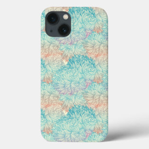Multicolor Bloemendoodlepatroon iPhone 13 Hoesje