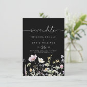 Multicolor Boho Herfst Floral Wedding Save The Date (Staand voorkant)