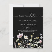 Multicolor Boho Herfst Floral Wedding Save The Date (Voorkant)