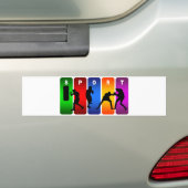 Multicolor Boxing Emblem Bumpersticker (Op auto)