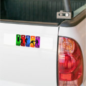 Multicolor Boxing Emblem Bumpersticker (Op Truck)