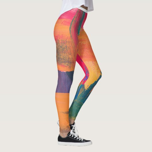 Multicolor Bright Patronen Leggings (Rechts)