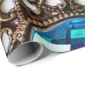 Multicolor  broedsels op witte achtergrond cadeaupapier (Rol Hoek)