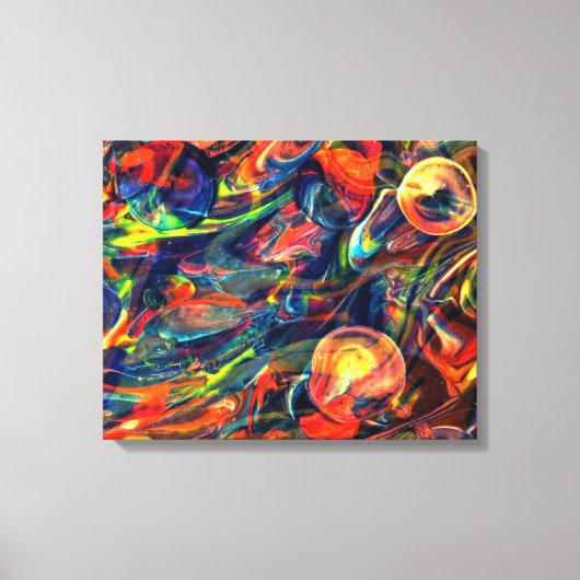 Multicolor Bubble Abstract wandtapcanvas Canvas Afdruk (Voorkant)