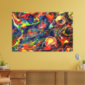 Multicolor Bubble Abstract wandtapcanvas Canvas Afdruk (Insitu (Woonkamer))