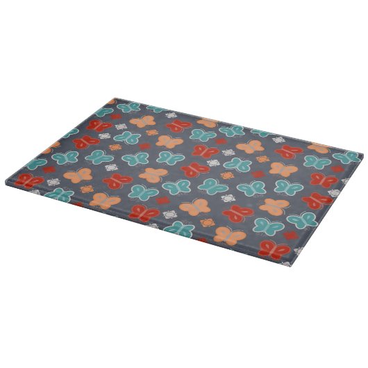 Multicolor Butterfly Snijplank (Hoek)