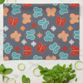 Multicolor Butterfly Theedoek (Gevouwen)