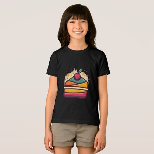 Multicolor Cakedesign Bella+Canvas Tri-Blend Shirt (Voorkant volledig)
