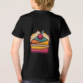 Multicolor Cakedesign Bella+Canvas Tri-Blend Shirt (Achterkant)