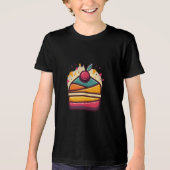Multicolor Cakedesign Bella+Canvas Tri-Blend Shirt (Voorkant)