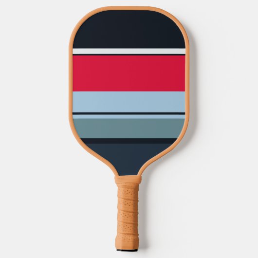 Multicolor Casual streep Pickleball Paddle (Achterkant)