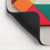 Multicolor cat Tangram Muismat (Hoek)