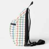 Multicolor Checker Diamond Patroon Sling Bag (Rechts)
