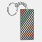 Multicolor Checkered Style Sleutelhanger (Voorkant Links)