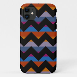 Multicolor Chevron Zigzag Stripe Pattern iPhone 11 Hoesje