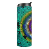 Multicolor Circled-patroon Thermosbeker (Gedraaid links)