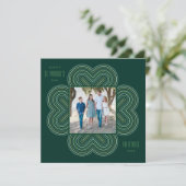 Multicolor Clover St. Patrick's Day Kaart - Groen (Staand voorkant)