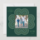 Multicolor Clover St. Patrick's Day Kaart - Groen (Voorkant)