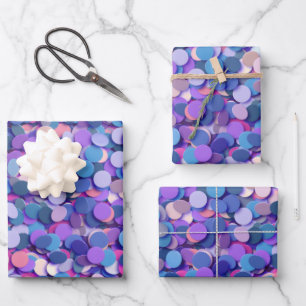 Multicolor Confetti Inpakpapier Vel