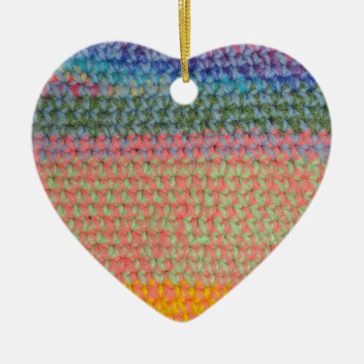 Multicolor Crochet Keramisch Ornament (Voorkant)