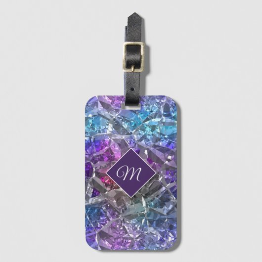 Multicolor Crystal Bagagelabel (Voorkant (verticaal))