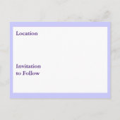 Multicolor Damast Save the Date Aankondigingskaart (Achterkant)