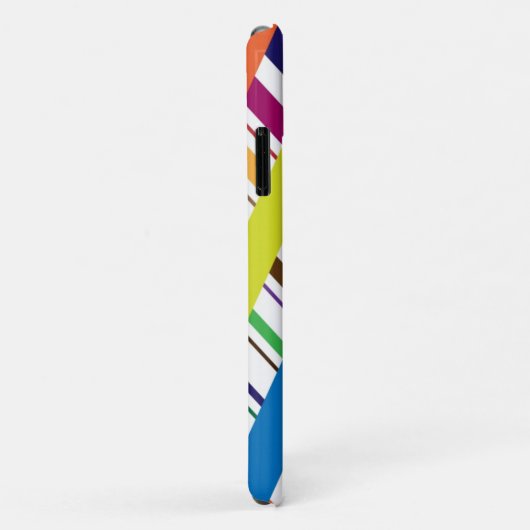 Multicolor Diagonal Lines iPhone / coque ipad (Dos/Droite)