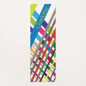 Multicolor Diagonal Lines Yoga Mat (Voorkant)
