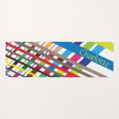 Multicolor Diagonal Lines Yoga Mat (Voorkant (horizontaal))