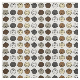 Multicolor Doodle-honden Stof