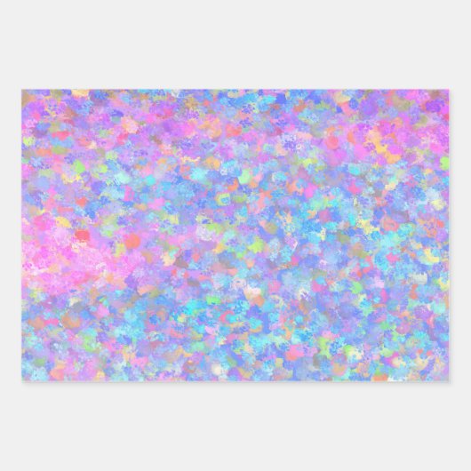 Multicolor Dot Art Inpakpapier Vel (Voorkant 3)