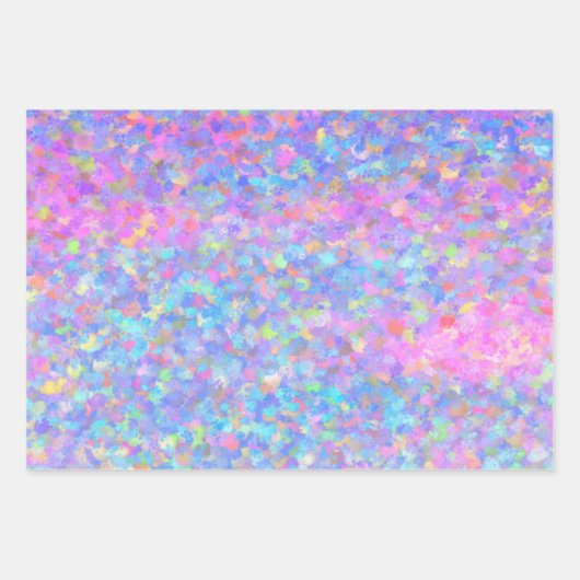 Multicolor Dot Art Inpakpapier Vel (Voorkant 2)