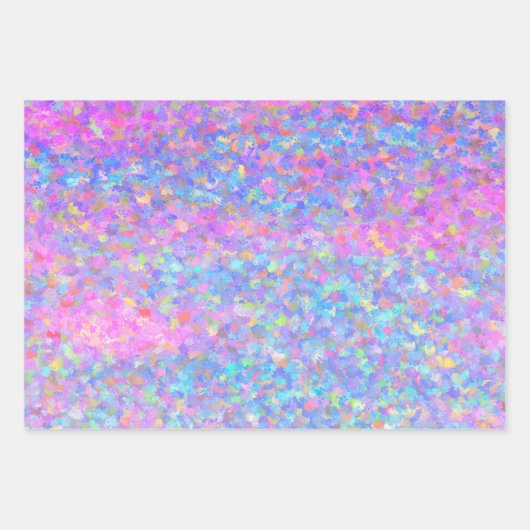 Multicolor Dot Art Inpakpapier Vel (Voorkant)