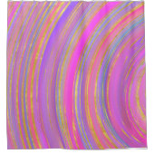 Multicolor en Gold Douchegordijn (Voorkant)