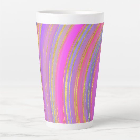 Multicolor en Gold Latte Mok (Voorkant)
