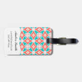 Multicolor Ethnic Patroon Bagagelabel (Achterkant horizontaal)