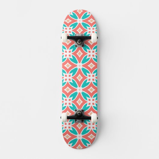 Multicolor Ethnic Patroon Skateboard (Voorkant)