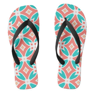 Multicolor Ethnic Patroon Teenslippers