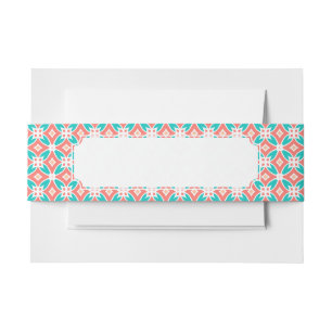 Multicolor Ethnic Patroon Uitnodigingen Wikkel
