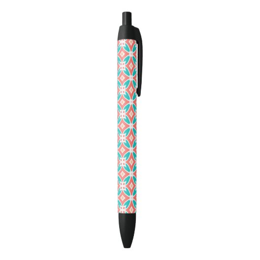 Multicolor Ethnic Patroon Zwarte Inkt Pen (Achterkant (Verticaal))