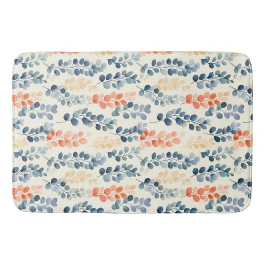 Multicolor eucalyptus botanisch badmat (Voorkant)