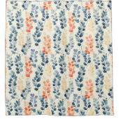 Multicolor eucalyptus botanisch douchegordijn (Voorkant)