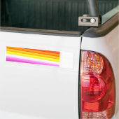 Multicolor Fabric Folds Abstract Bumpersticker (Op Truck)