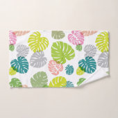 Multicolor Feuilles tropicaux (Serviette à main)
